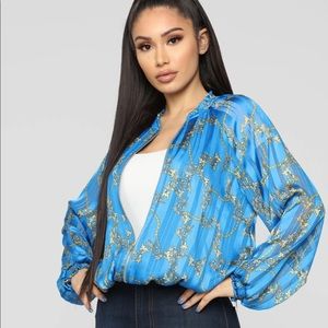 Fashion Nova - Where You Goin' Bomber - Royal/Combo